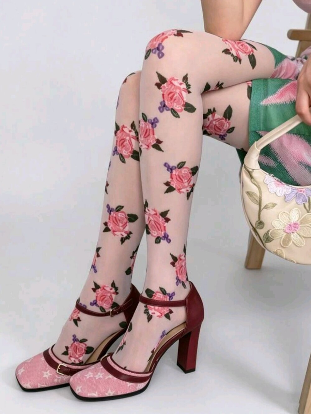 Rose Stockings! Tights / Thigh High